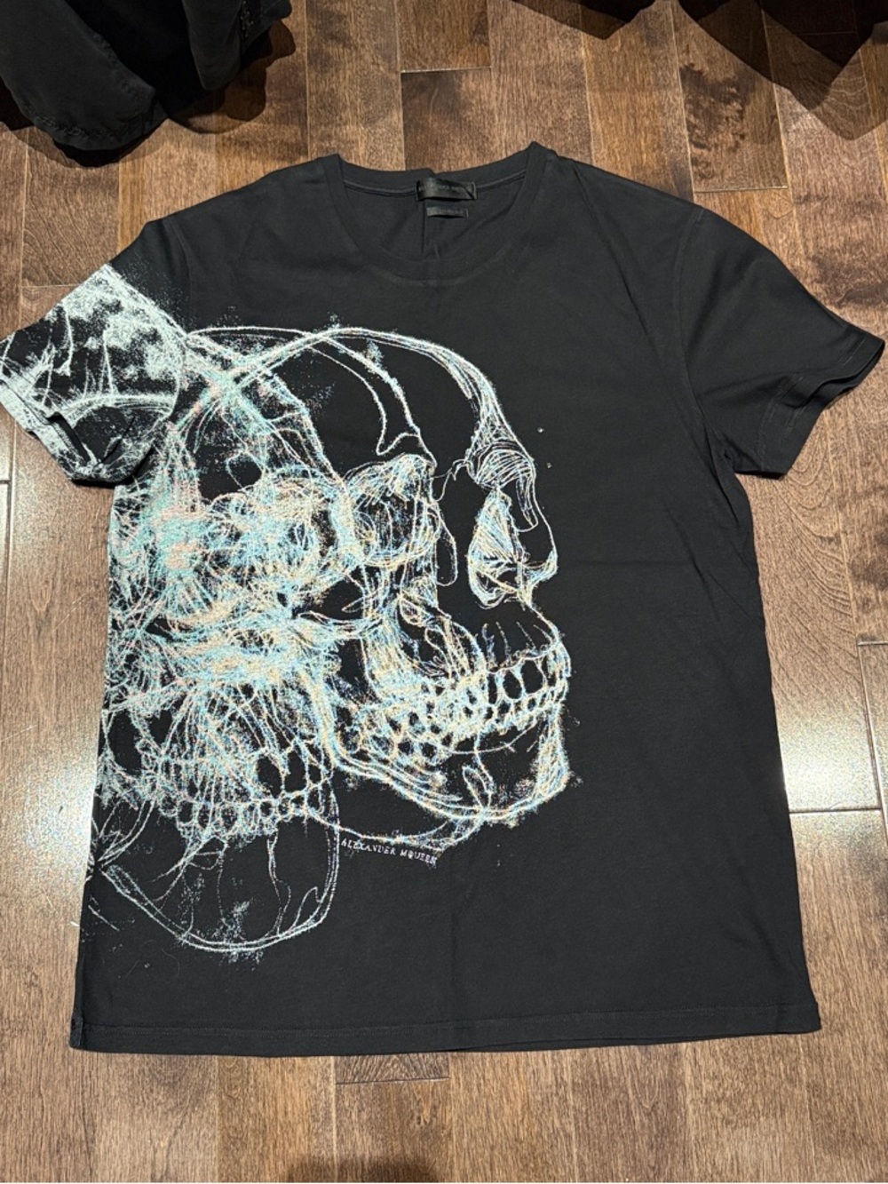 Alexander McQueen Men’s Black Short-Sleeve Skull Graphic Tee